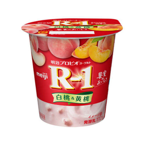 明治プロビオヨーグルトR-1 白桃&黄桃