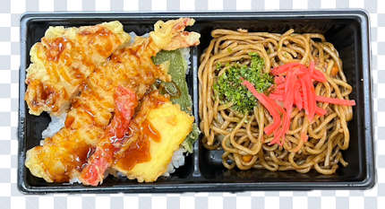 焼きそば&天丼