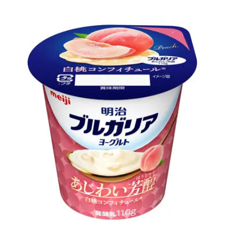 明治ブルガリアヨーグルトあじわい芳醇 白桃コンフィチュール