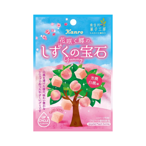 しずくの宝石グミ芳潤白桃味