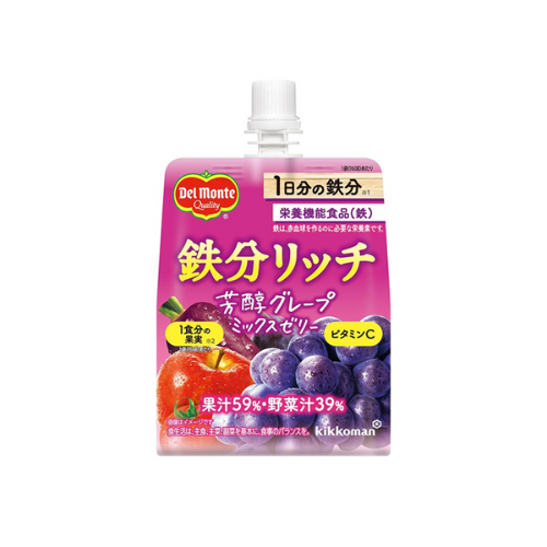 デルモンテ　鉄分リッチ芳醇グレープミックスゼリー