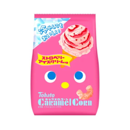 キャラメルコーン　ストロベリーアイスクリーム味