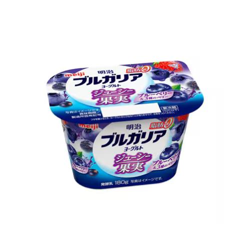 明治ﾌﾞﾙｶﾞﾘｱﾖｰｸﾞﾙﾄ脂肪0 ｼﾞｭｰｼｰ果実 ﾌﾞﾙｰﾍﾞﾘｰ&3種のﾍﾞﾘｰ