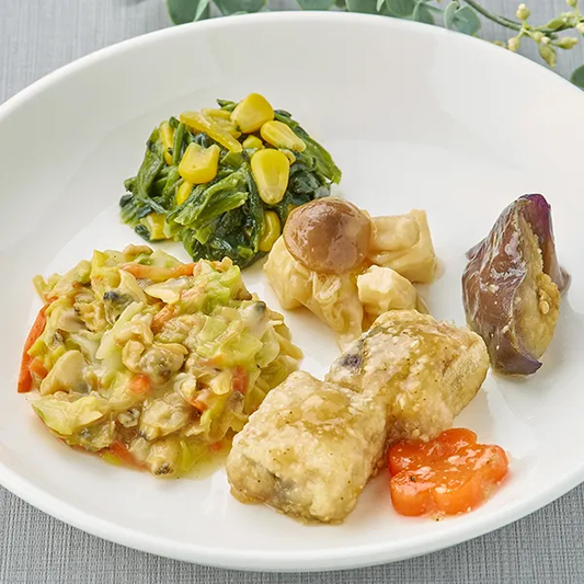 【LM】アジと茄子の胡麻味噌だれ弁当
