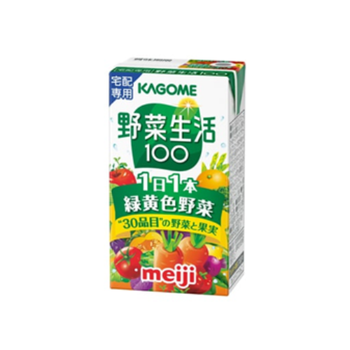 明治KAGOME野菜生活100　1日1本緑黄色野菜