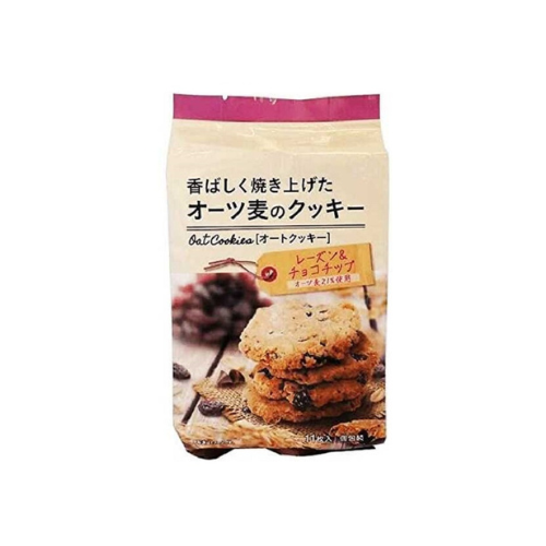 香ばしく焼き上げたオーツ麦のクッキー　レーズン＆チョコチップ