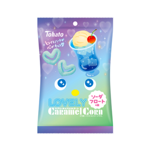 LOVELY　キャラメルコーン　ソーダフロート味
