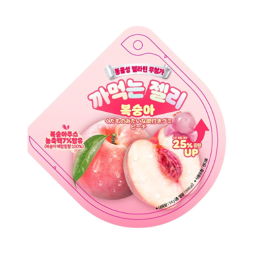 果物みたいな皮付きグミ　ピーチ