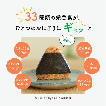 ツナマヨ味五目ごはんおにぎり【日清食品　本社】