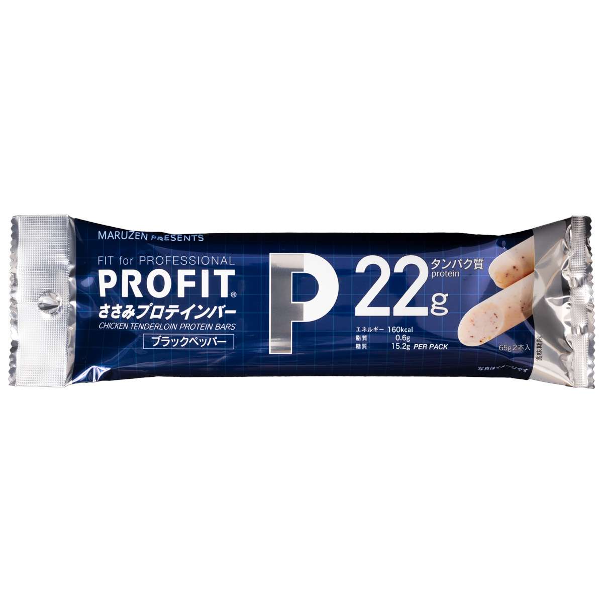 ＜関係者以外注文不可＞PROFITささみプロテインバー　ブラックペッパー味【PPG堂島浜タワー（朝食サポート）】